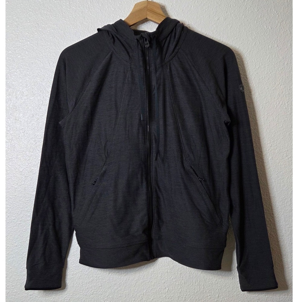 Kühl Gray Lightweight Revivr Zip Up Hood Jacket Athletic Outdoor Hiking Women S‎
